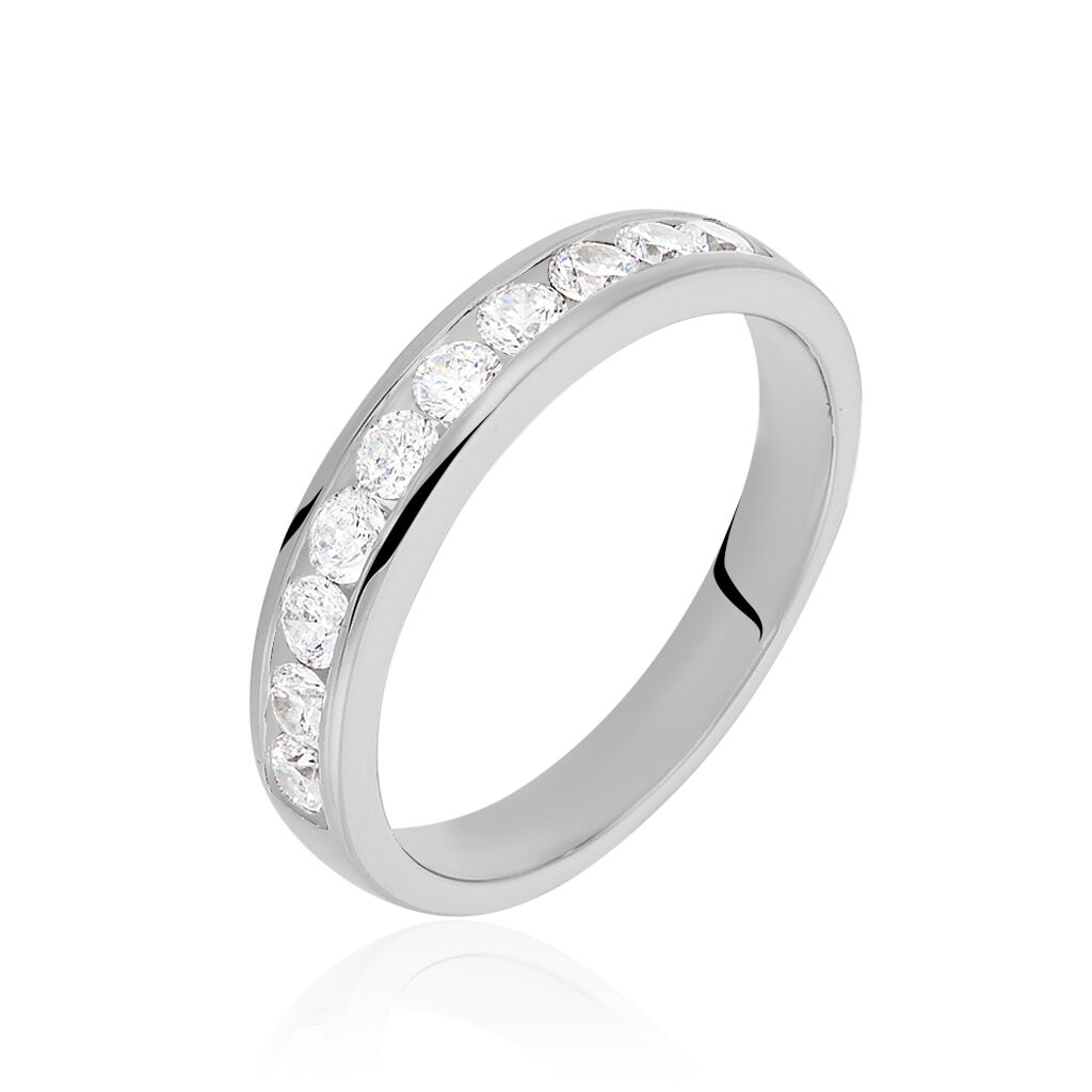 Damen Ring Silber 925 Zirkonia Weiß, Ring mit Stein