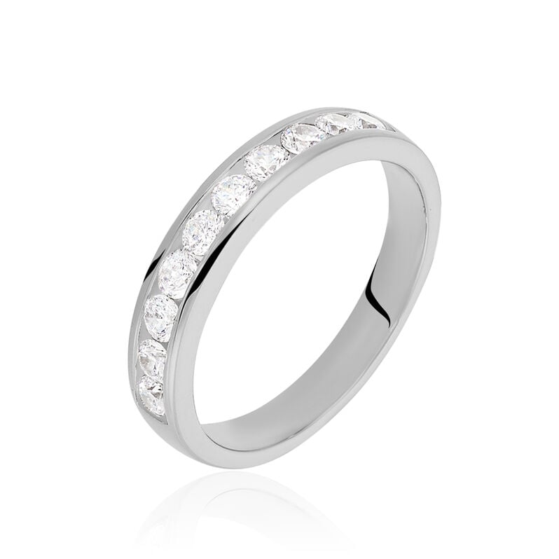 Damen Ring Silber 925 Zirkonia Wei&szlig; - Eheringe mit Stein Damen | OROVIVO