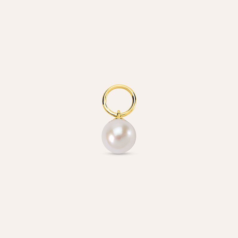 Charm Toujours Oro Giallo Perla D'Acqua Dolce - Spannringe Damen | OROVIVO