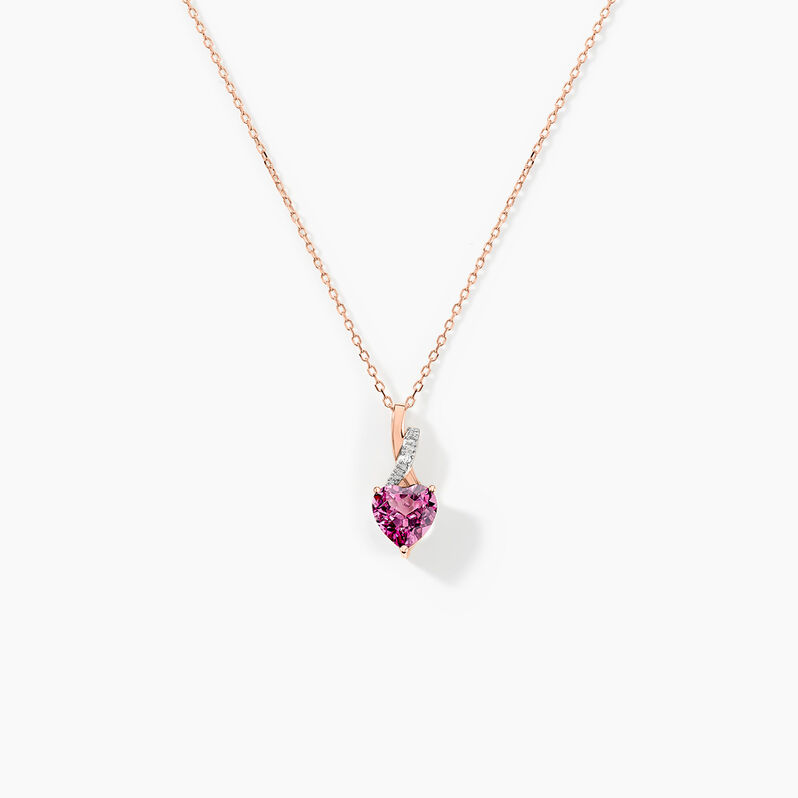 Collier Or Rose Clothilde Rhodolite - Spannringe Damen | OROVIVO