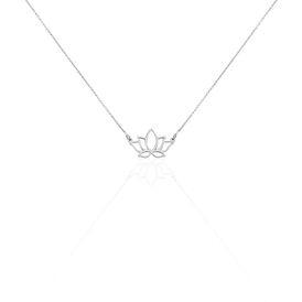 Damen Halskette Silber 925 Lotus Blüte Gloria - Ketten mit Anhänger Damen | OROVIVO