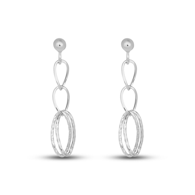 Orecchini Pendenti Isabelle Oro Bianco - Spannringe Damen | OROVIVO