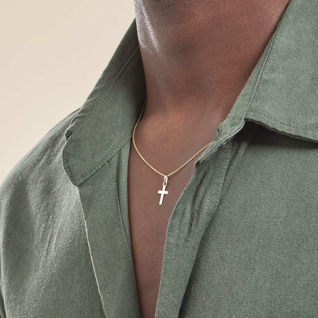 Kreuz Anhänger Gold 375 Nahum - Schmuckanhänger Unisex | OROVIVO