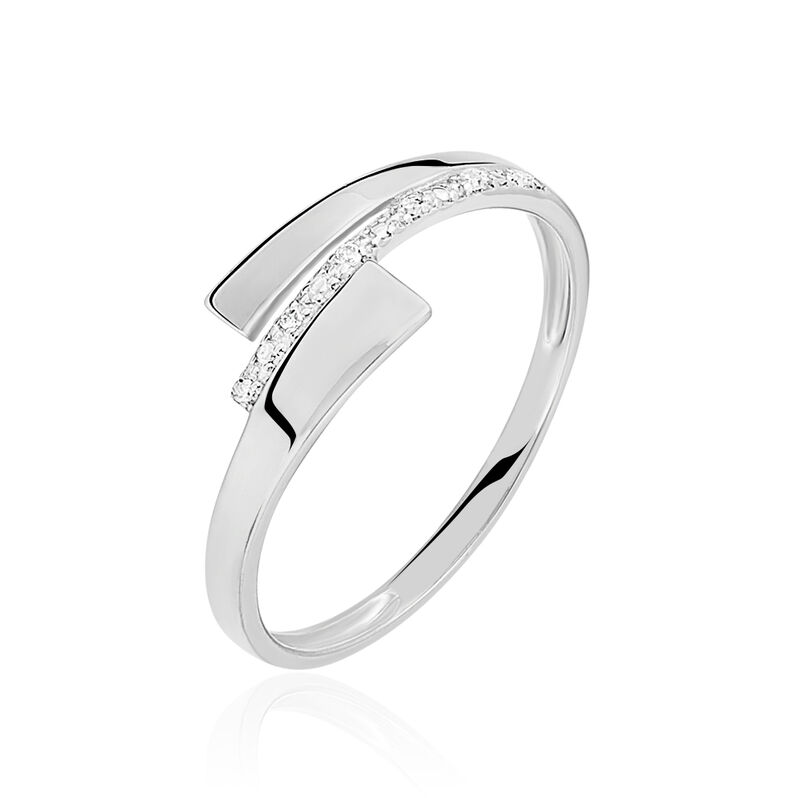 Bague  Ainhoa Or Weiss Diamants - Spannringe Damen | OROVIVO