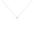 Illusion Damen Collier Wei&szlig;gold 375 (9 Karat) Diamant Wei&szlig; 0,07 ct Viereck