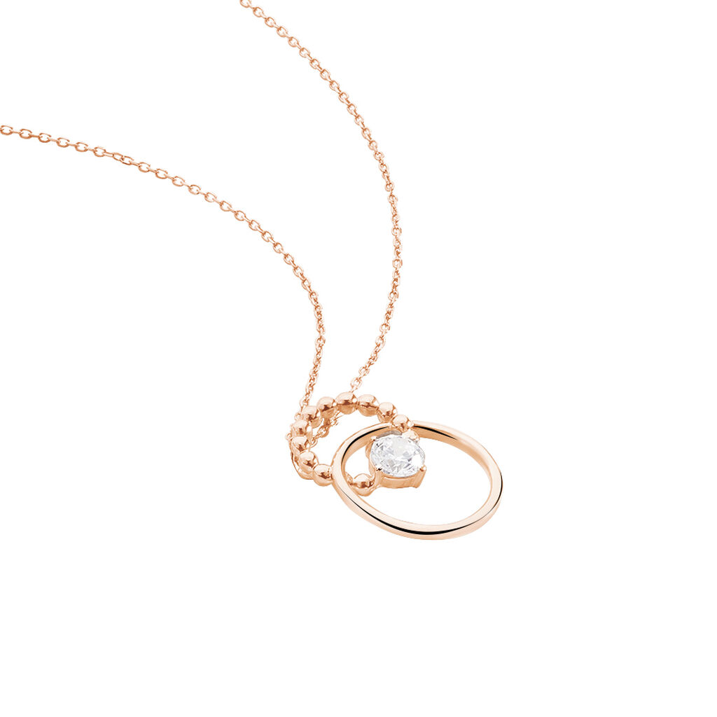 Collier Or Rose Edima Cercles Oxydes - Spannringe Damen | OROVIVO