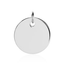 Kettenanhänger mit Gravur Silber 925 Kreis groß Liv-Anna  - Personalisierte Geschenke Unisex | OROVIVO