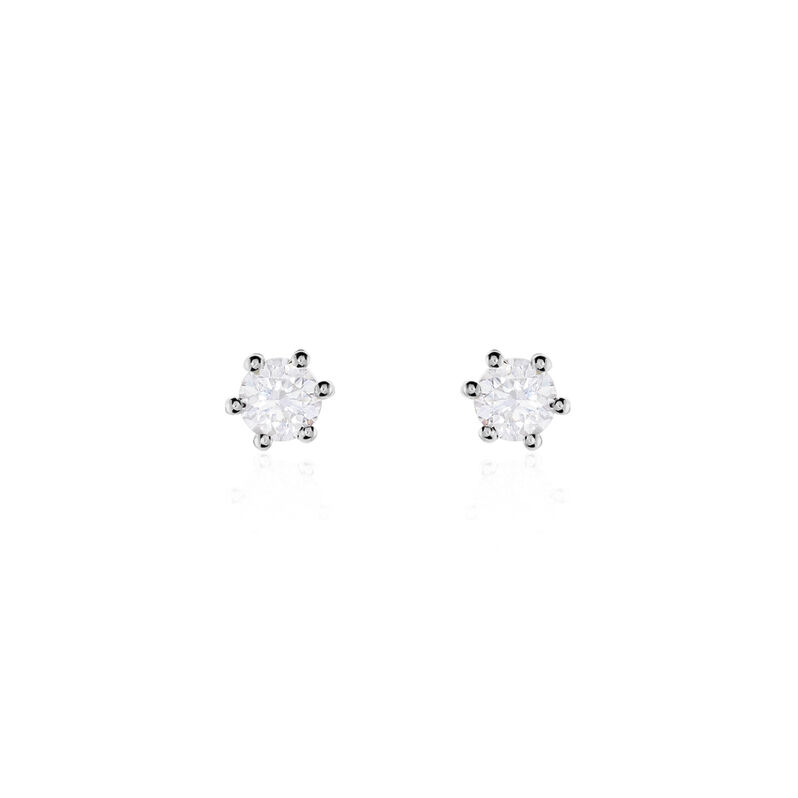 Damen Ohrstecker Weißgold 750 Diamant 0,2ct Rome  - Ohrstecker Damen | OROVIVO
