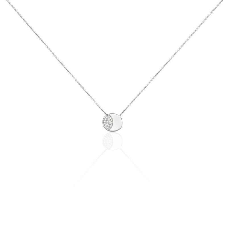 Collier Argent Rhodié Grissil Oxydes De Zirconium - Spannringe Damen | OROVIVO