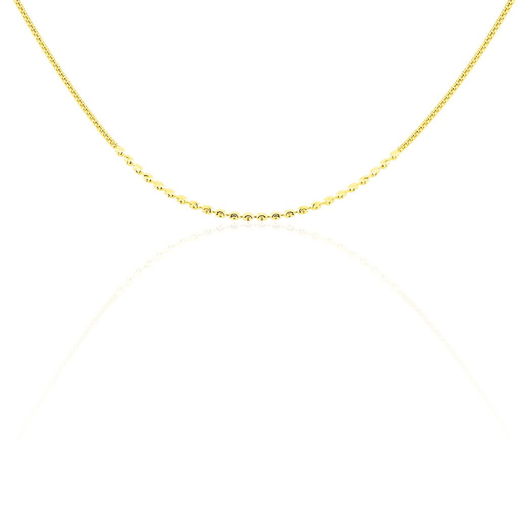 Damen Collier Gold 375 , Kette ohne Stein
