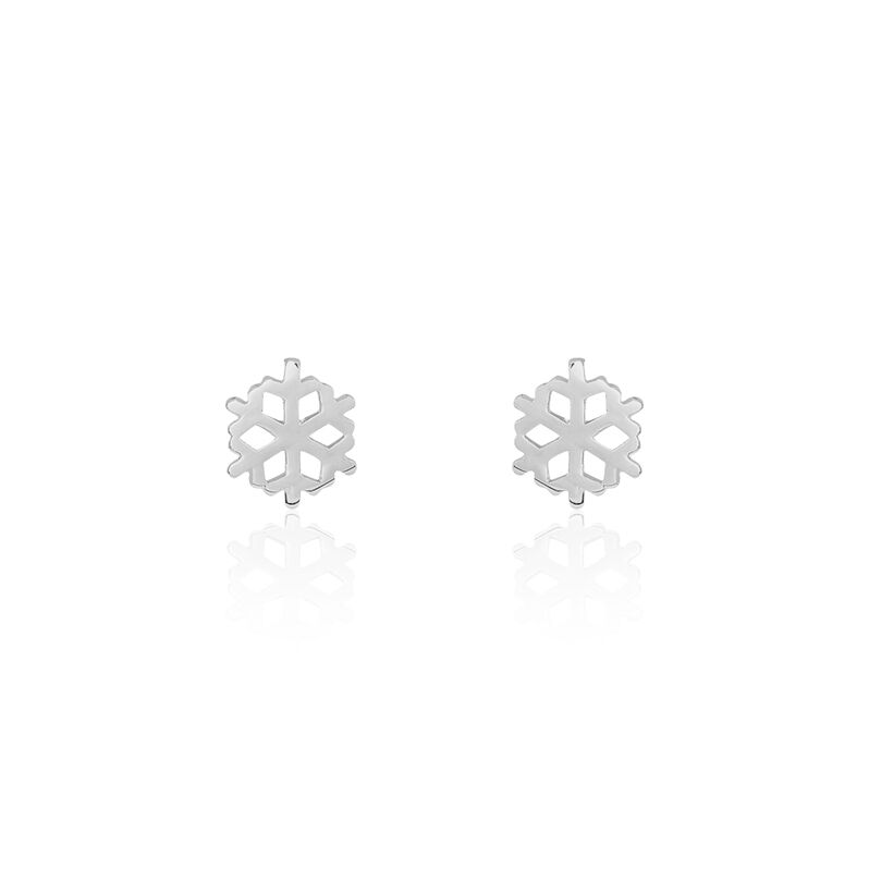 Boucles D'oreilles Argent Puces Flocons - Spannringe Damen | OROVIVO