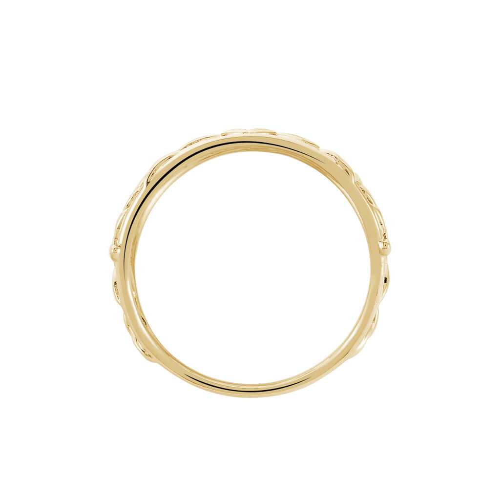 Bague Plaque Or Resli Feuillage - Spannringe Damen | OROVIVO