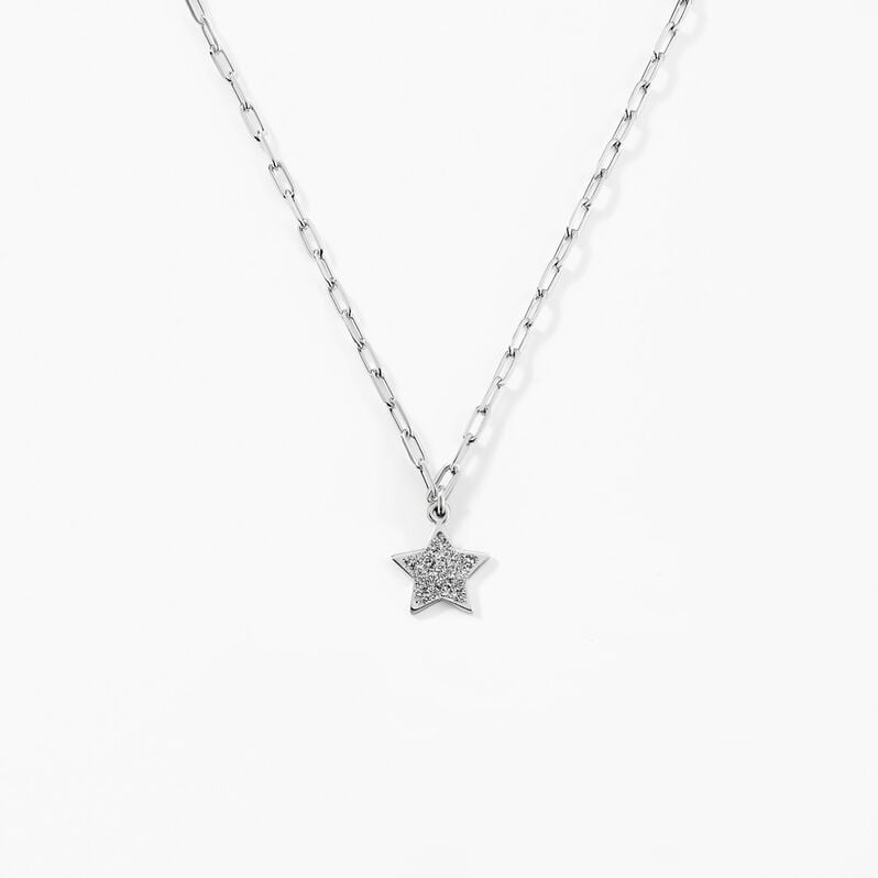 Collier Marci Argent Weiss - Spannringe Damen | OROVIVO