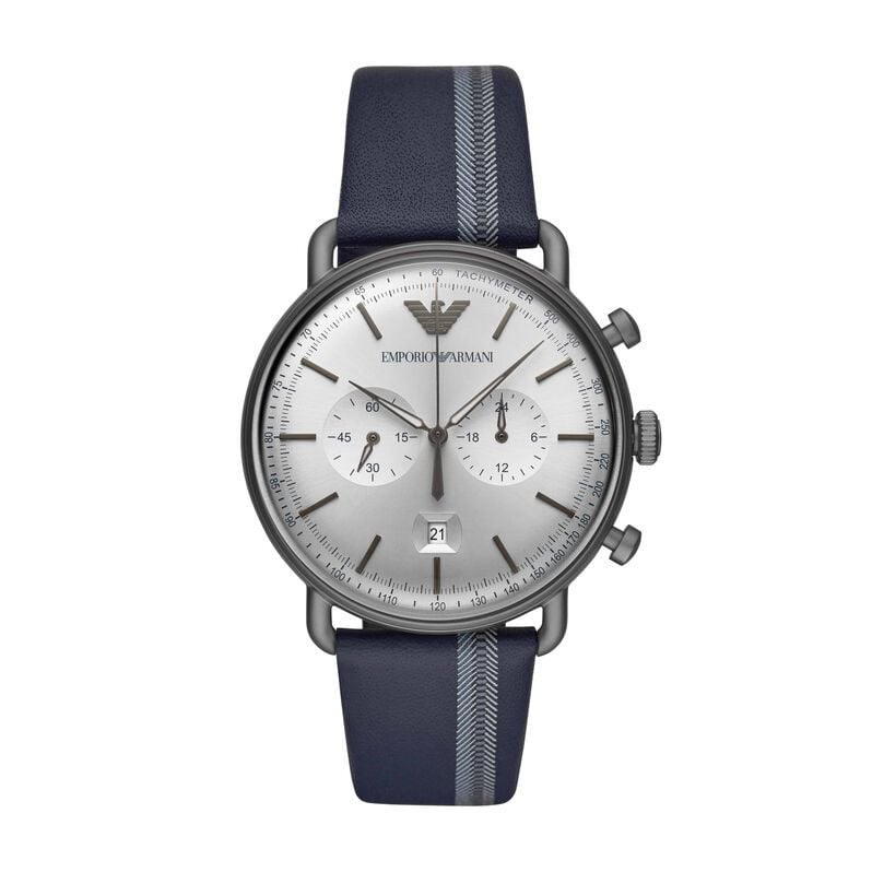 Orologio Cronografo Uomo Emporio Armani Aviator quadrante silver AR11202-SA20 - Spannringe Herren | OROVIVO