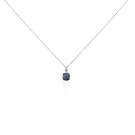 Damen Halskette Weißgold 375 Saphir Diamanten - Ketten mit Anhänger Damen | OROVIVO