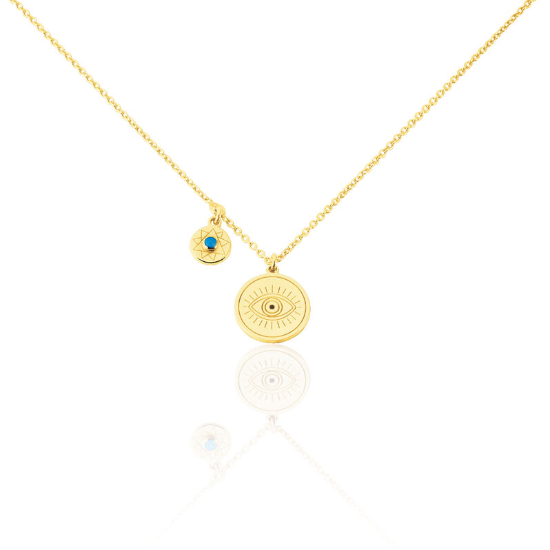 Collier Olia Argent Dore œil Etoile - Spannringe Damen | OROVIVO