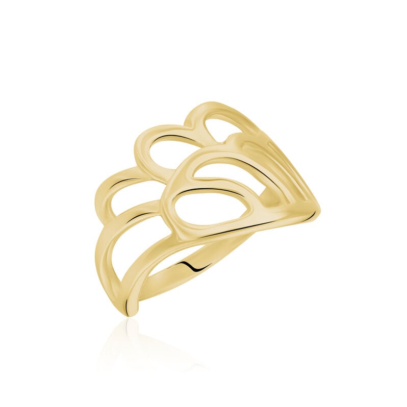 Bague Plaque Or Jaune - Spannringe Damen | OROVIVO