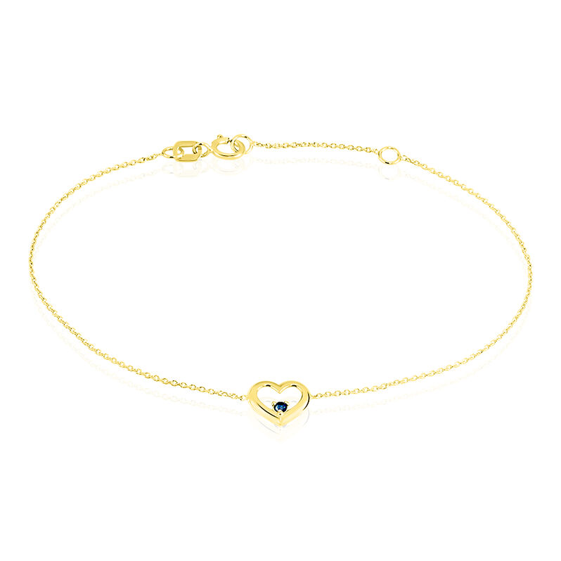 Bracciale Charlotte Oro Giallo Zaffiro - Spannringe Damen | OROVIVO