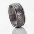 FABIAN Herren Ring Edelstahl Schwarz B 9,2 mm