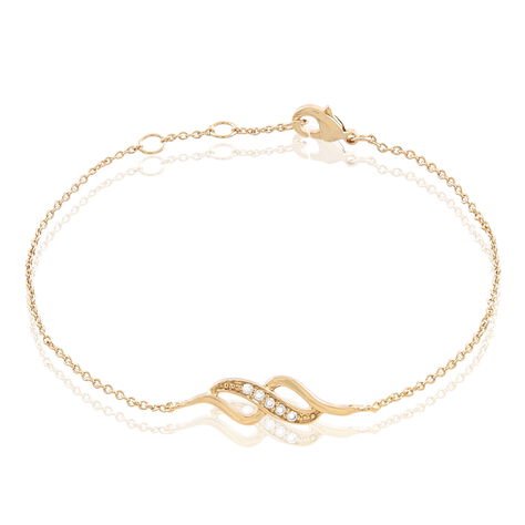 Damen Armband Vergoldet Zirkonia Spiralförmig Ishaae - Armbänder mit Anhänger  | OROVIVO