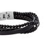 ROLF Herren Armband Edelstahl Achat Schwarz