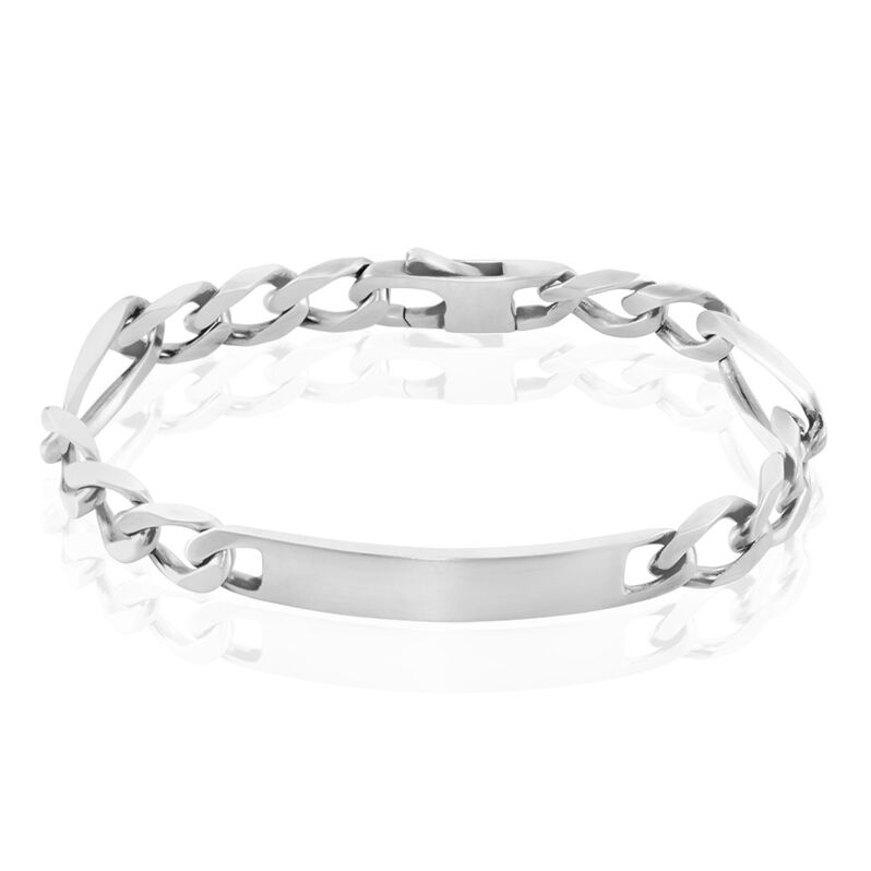 Bracciale Catena Gentleman Argento Rodiato - Spannringe Herren | OROVIVO