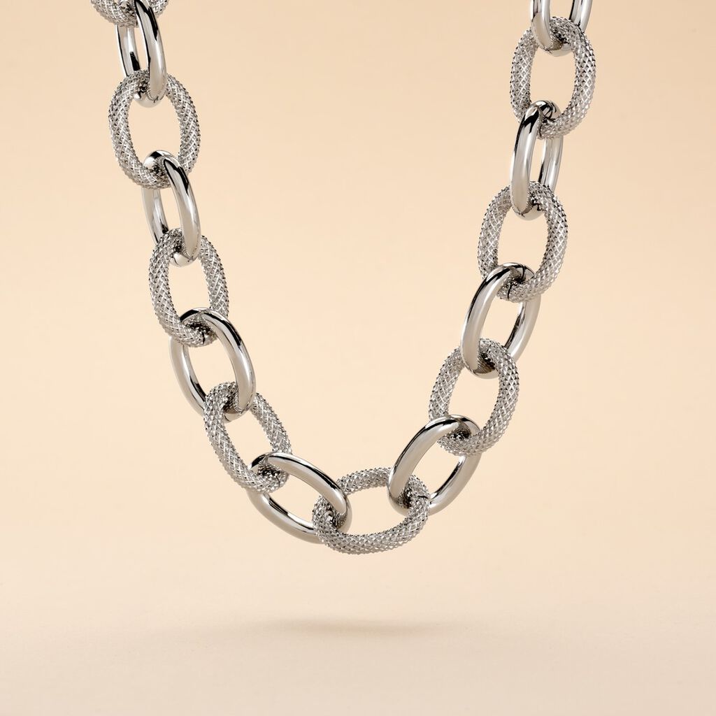 Collier Acier Aelia Maille Alternee - Spannringe Damen | OROVIVO