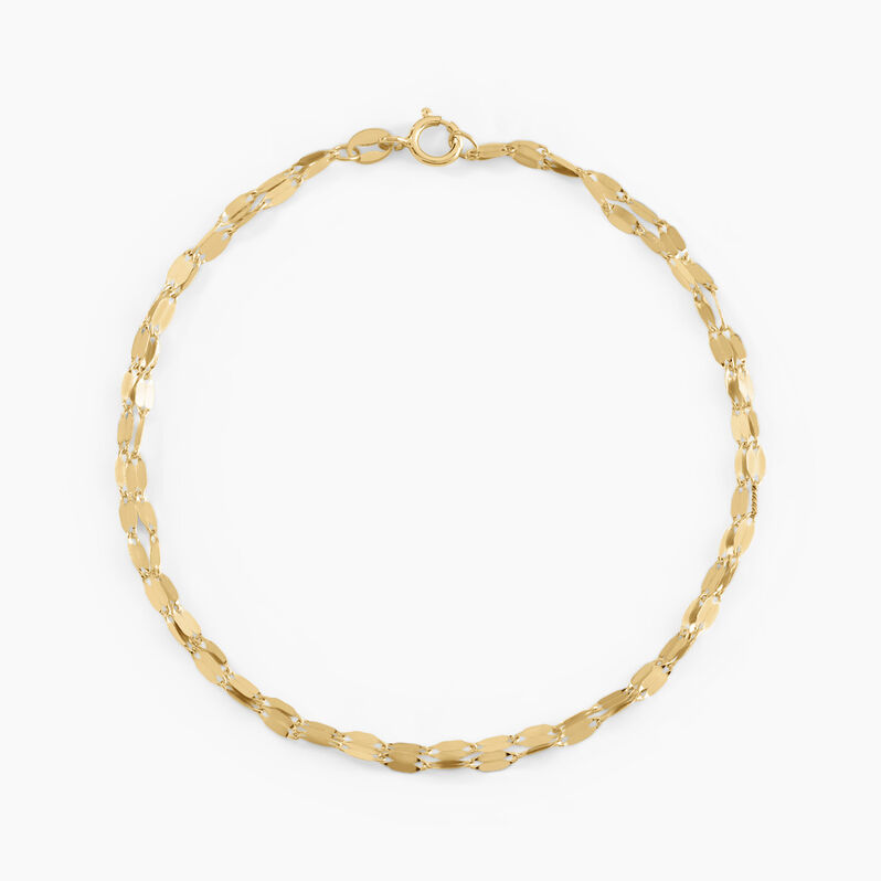Bracelet Or Jaune Camelie - Spannringe Damen | OROVIVO