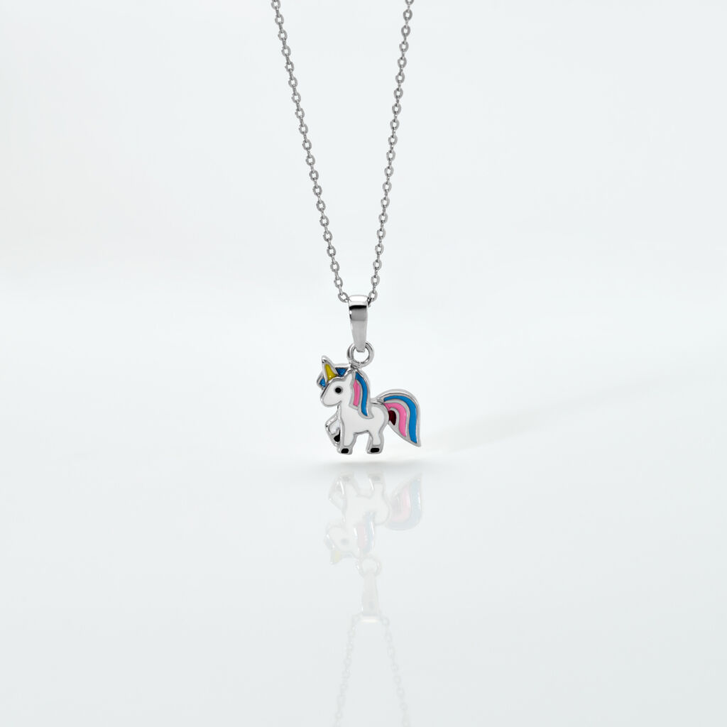 AADHYA Kinder Collier Silber 925 Einhorn