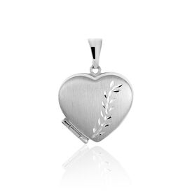 Anhänger Silber 925 Medaillon Herz - Herzanhänger Damen | OROVIVO