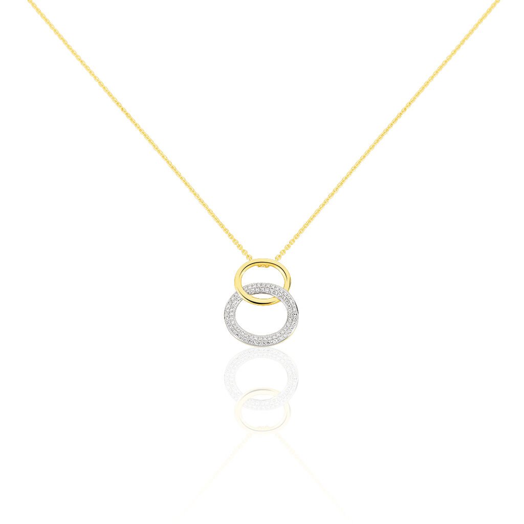 Collier Or Jaune Daniyah Cercles Diamant - Spannringe Damen | OROVIVO