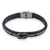 NEO Herren Armband Leder Schwarz Knoten