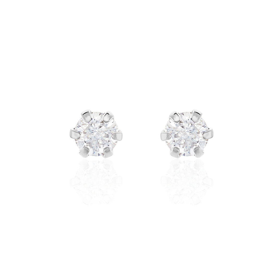 Damen Ohrstecker Silber 925 Zirkonia  - Ohrstecker Damen | OROVIVO