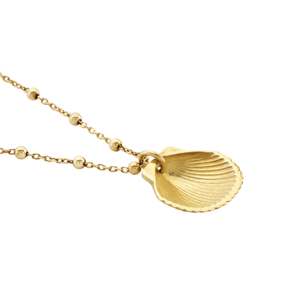Damen Halskette Silber 925 Vergoldet Muschel - Halsketten Damen | OROVIVO