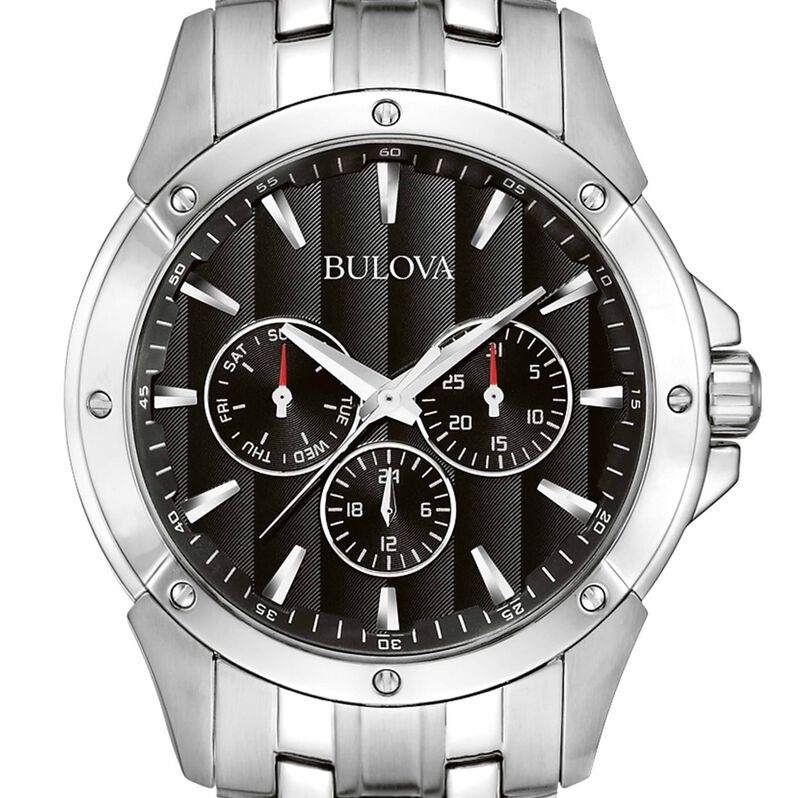 Orologio Uomo Bulova Bg-Dress quadrante nero 96C107 - Spannringe Herren | OROVIVO