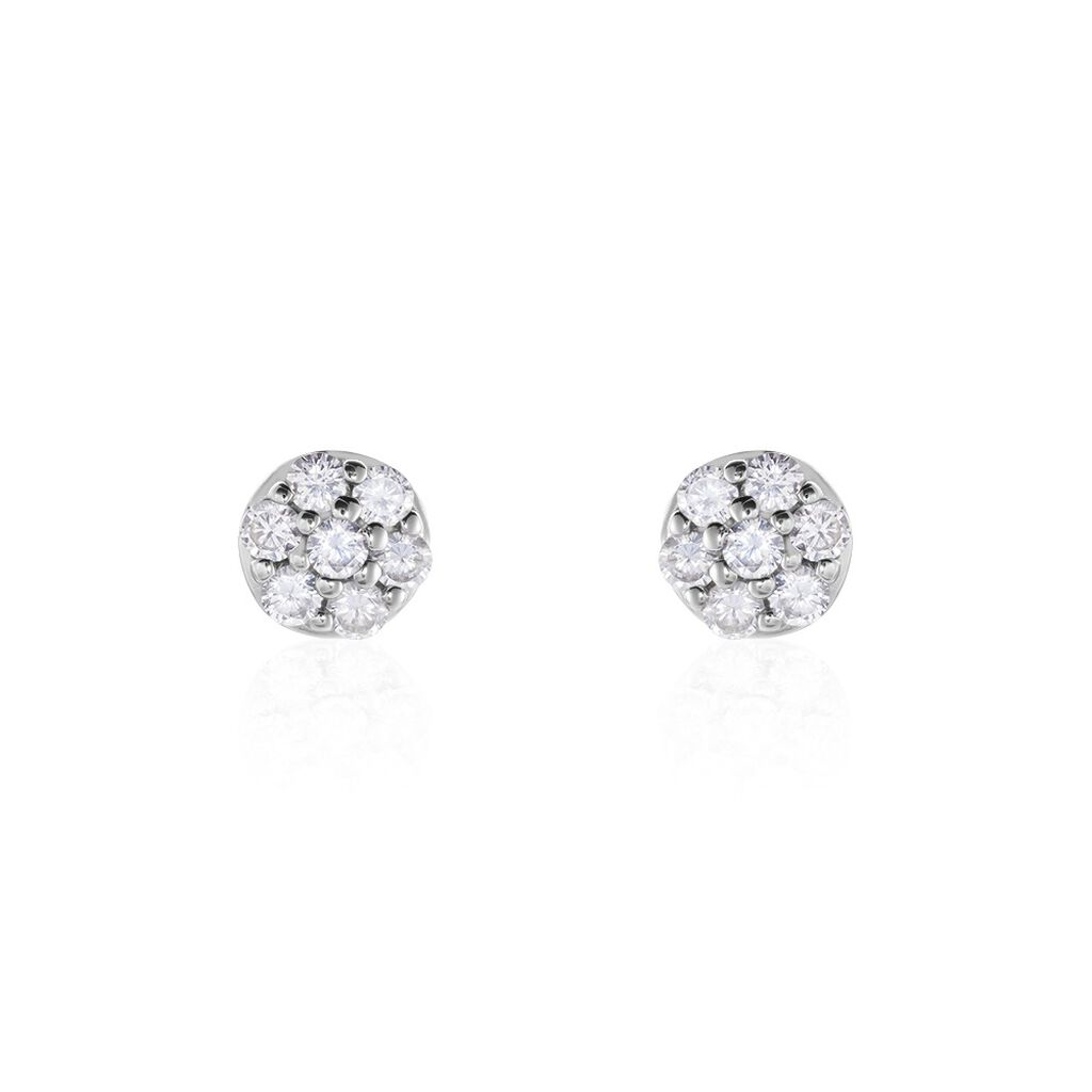 Damen Ohrstecker Silber 925 Zirkonia Weiß 1,16 ct - Ohrstecker Damen | OROVIVO
