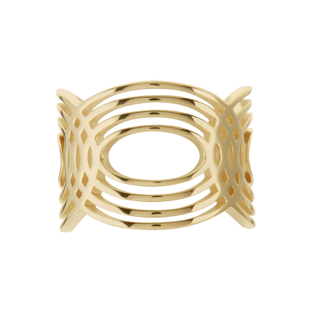 Cocktailring Messing Gold 750 plattiert 5 Micron - Ringe Damen | OROVIVO