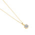 KAROLINE Damen Collier Gold 375 (9 Karat) Diamant Wei&szlig; 0,03 ct Blume