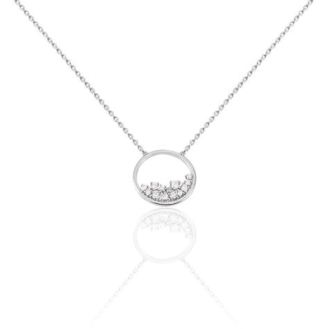 Damen Halskette Silber 925 Zirkonia Kreis Becca - Halsketten Damen | OROVIVO
