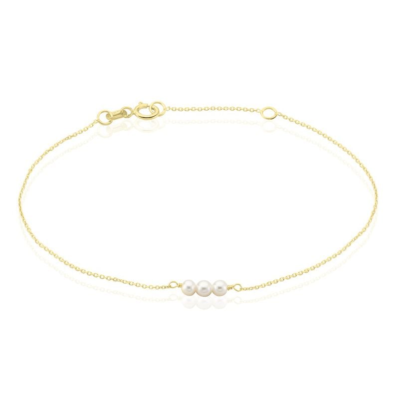 Bracelet Or Jaune Heliantheme Perles - Spannringe Damen | OROVIVO