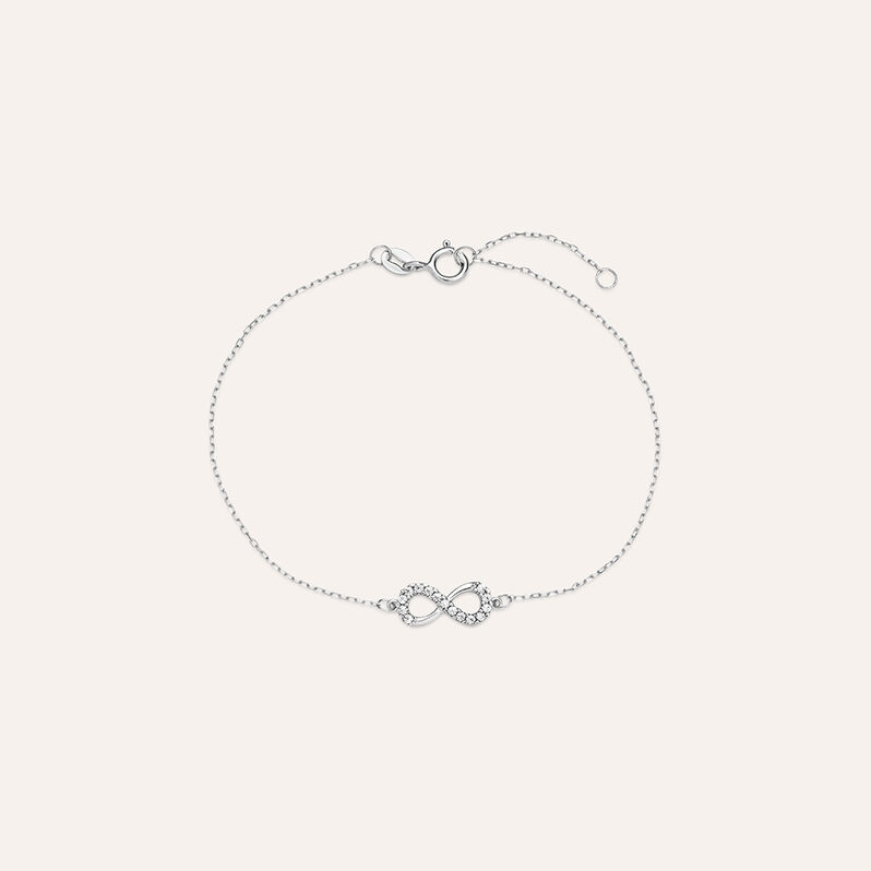 Bracciale Claire Oro Bianco Cubic Zirconia - Spannringe Damen | OROVIVO