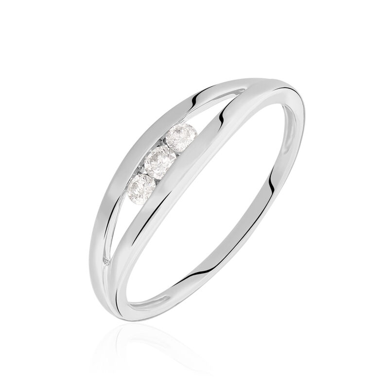 Bague Marie-josette Or Blanc Diamant - Spannringe Damen | OROVIVO