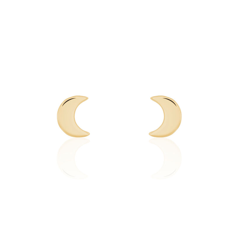 Boucles D'oreilles Plaque Or Puces Lunes - Spannringe Damen | OROVIVO
