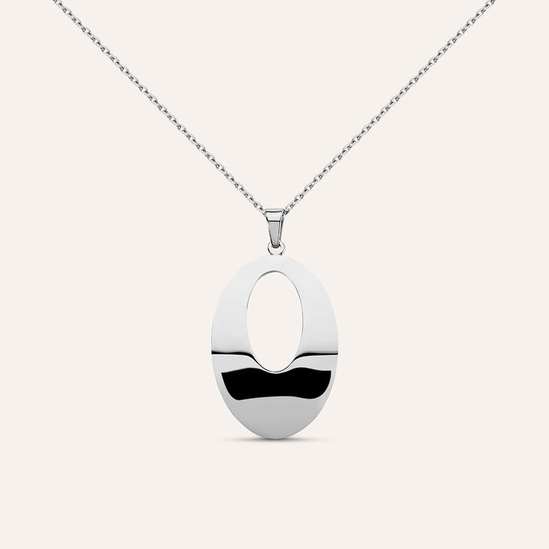 Collana Lady Code Acciaio Ovale - Spannringe Damen | OROVIVO