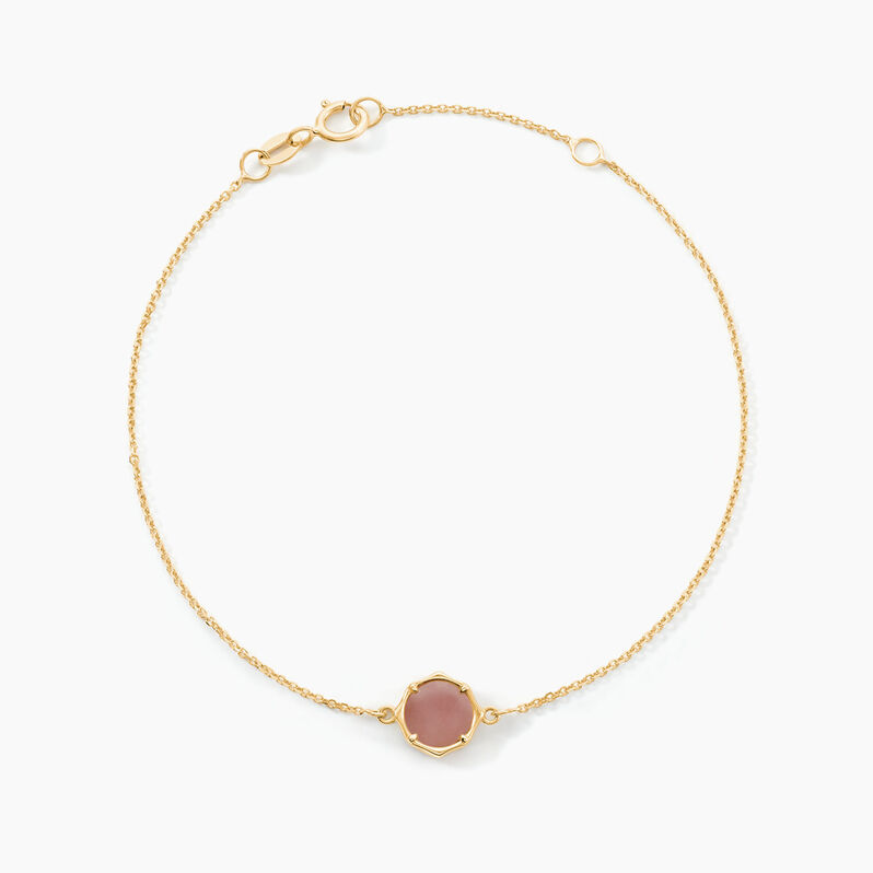 Bracelet Floriza Or Jaune Calcédoine - Spannringe Damen | OROVIVO