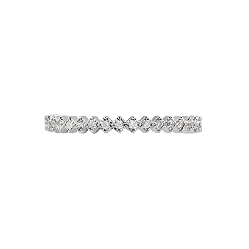 Damen Ring Silber Silber 925 Zirkonia   - Ringe mit Stein Damen | OROVIVO