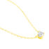 Illusion Damen Collier Gold 375 (9 Karat) Diamant Weiß 0,08 ct