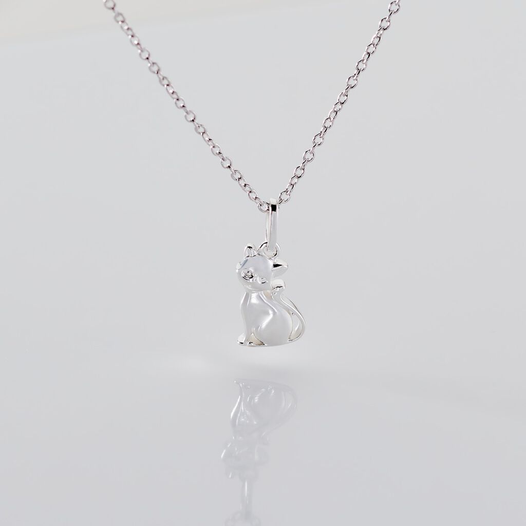 SAANVI Kinder Anh&auml;nger Silber 925 Katze