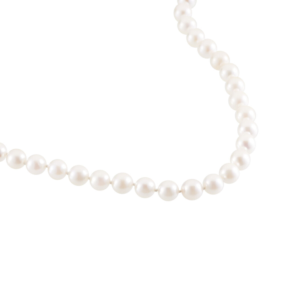 Collier Aicha Or Jaune Perle De Culture D'akoya - Spannringe Damen | OROVIVO
