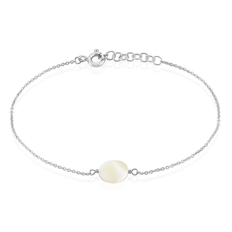 Bracelet Argent Sirene Pierre Nacre - Spannringe Damen | OROVIVO